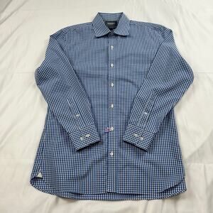 Bonobos Men’s Light Blue Check Slim Fit Shirt 16.5/34 Excellent